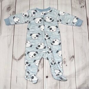 Baby Fleece Footie Pajamas - 0-3 Months